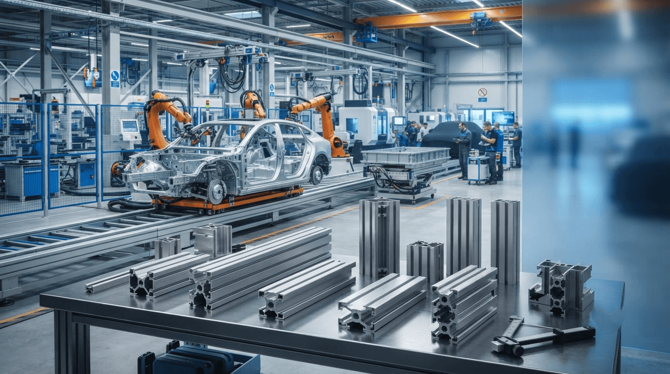 Automotive Aluminium Extrusion Background